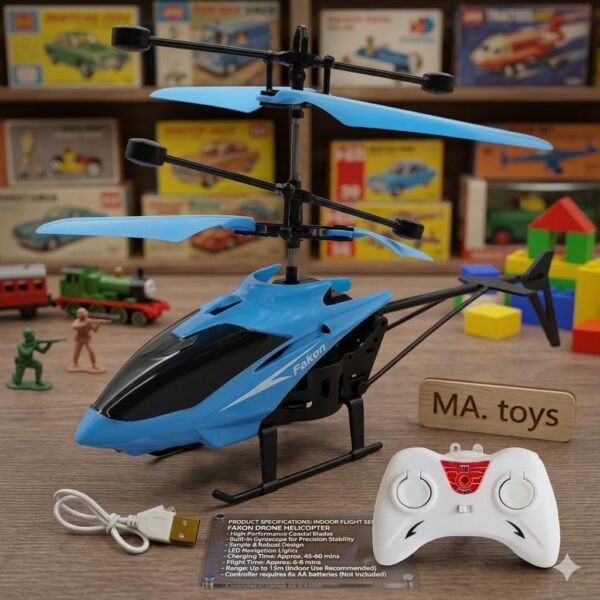 Blue RC Helicopter