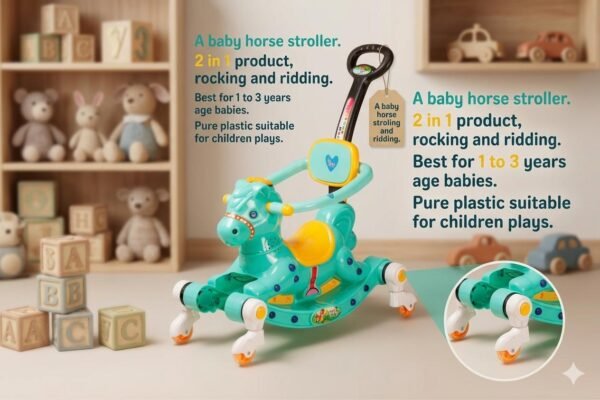 Green Horse Baby Ride-On