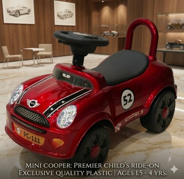 Red Mini Cooper Ride-On Car