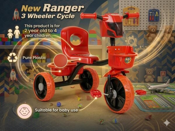 Red Ranger 3-Wheel Tricycle