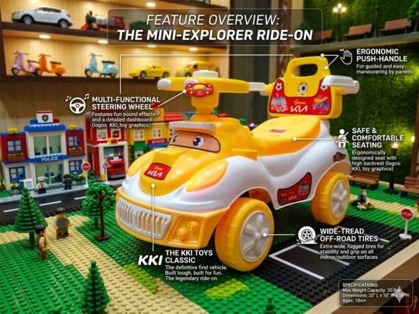 Yellow Mini Explorer Ride-On