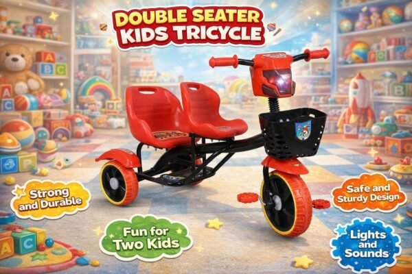 Double Seater Kids Tricycle