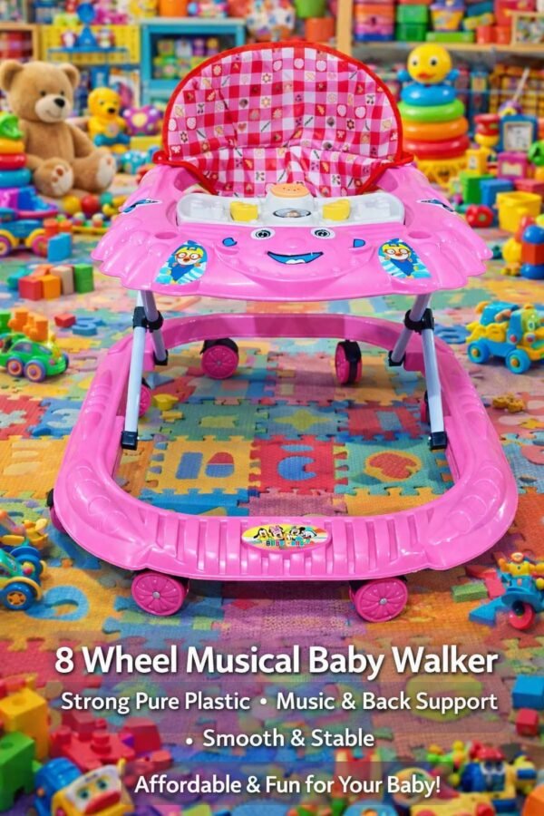 8-Wheel Musical Baby Walker