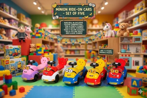 Minion Ride-On Cars Set of Five